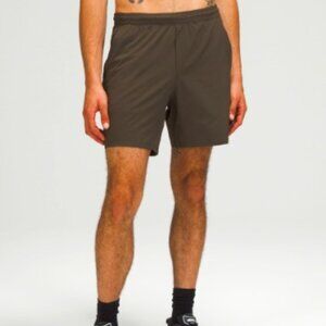 Men's Never Worn Lululemon Linerless Shorts - 7" Size S - Olive Green